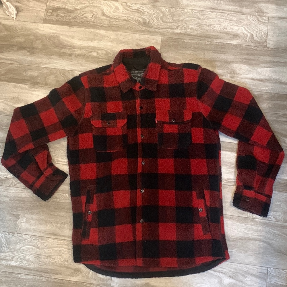 Levi Strauss Buffalo Plaid Sherpa